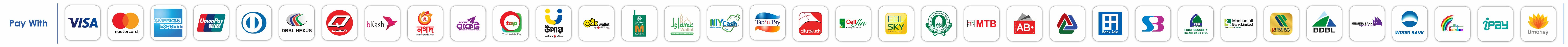 Accepted payment methods